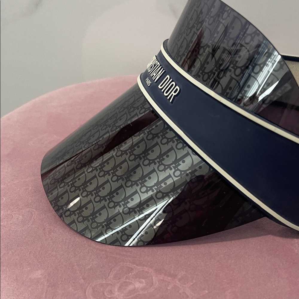Dior Dark Blue Monogram Visor - Picture 5 of 5